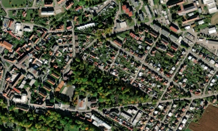 Arboretum – letecký pohled