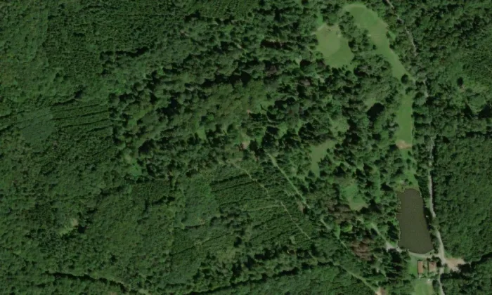 Arboretum Křtiny – letecký pohled