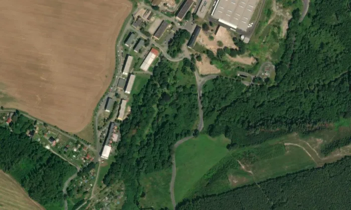 Arboretum Nové Zákupy – letecký pohled