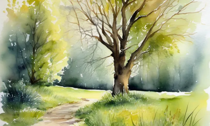 Arboretum Vysoké Chvojno – akvarel