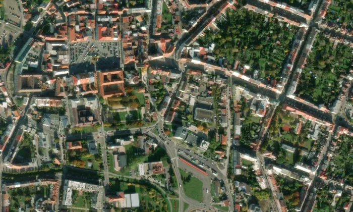 Arciděkanství – letecký pohled