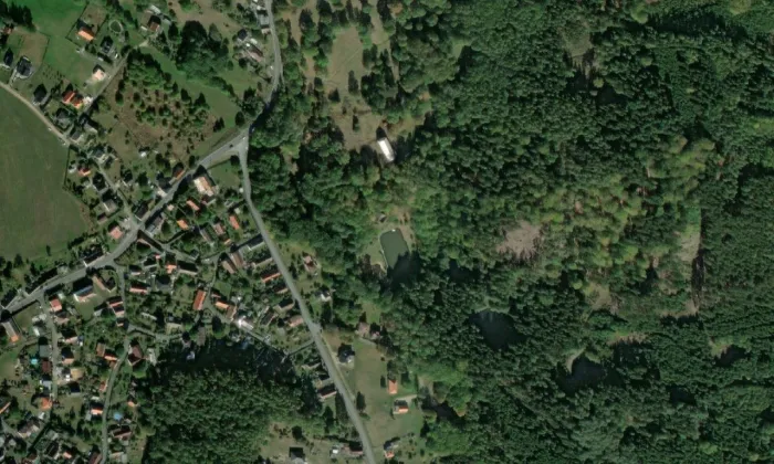 Březina – letecký pohled