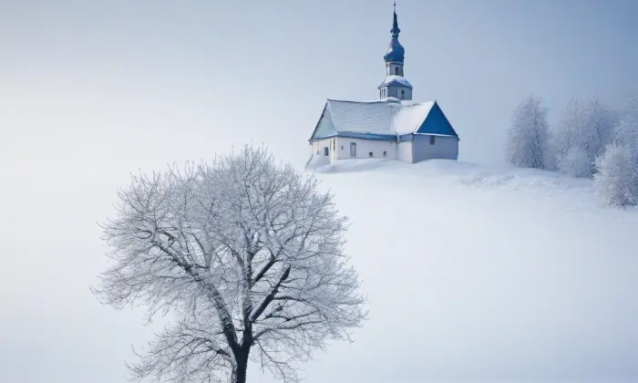 Bývalý kostel svaté Alžběty v Jindřichově Hradci – winter