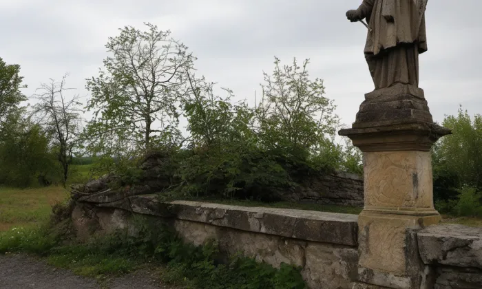 barokní kamenný mostek ve Zlivi – historical