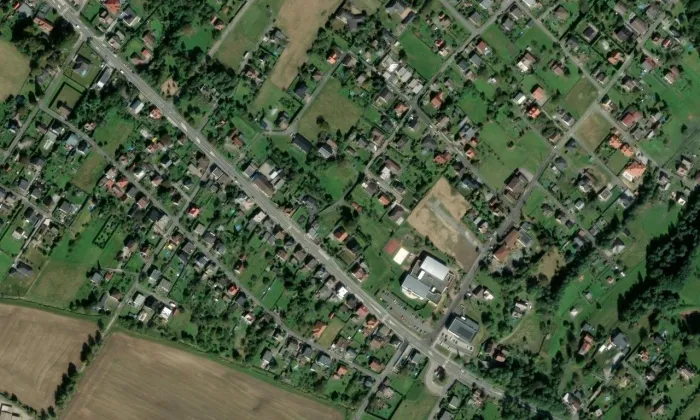 Bartovice – letecký pohled