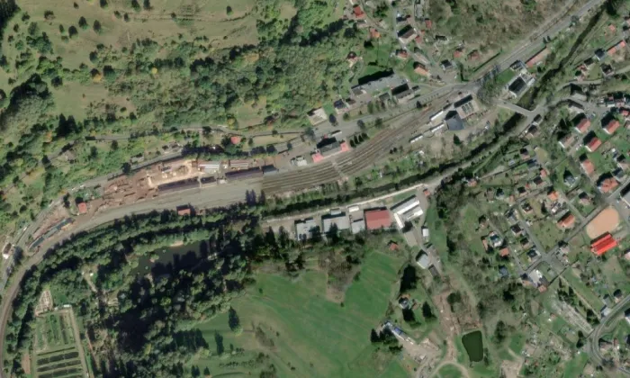 Bečov nad Teplou – letecký pohled