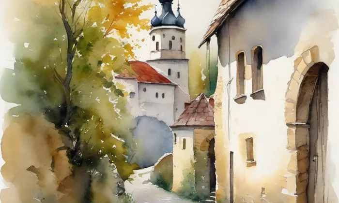 Bečovsko – akvarel