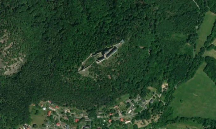 Bezděz – letecký pohled