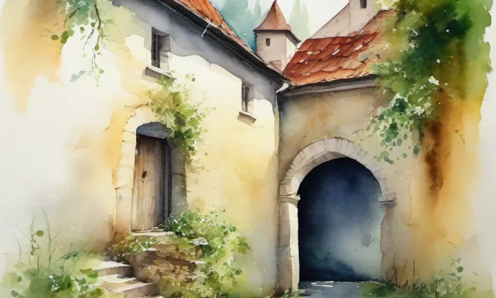 Bezdružice – akvarel
