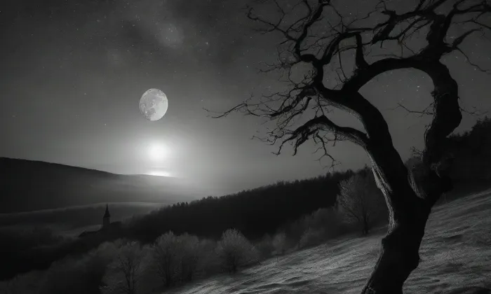 Boží muka se sousoším Piety – noc