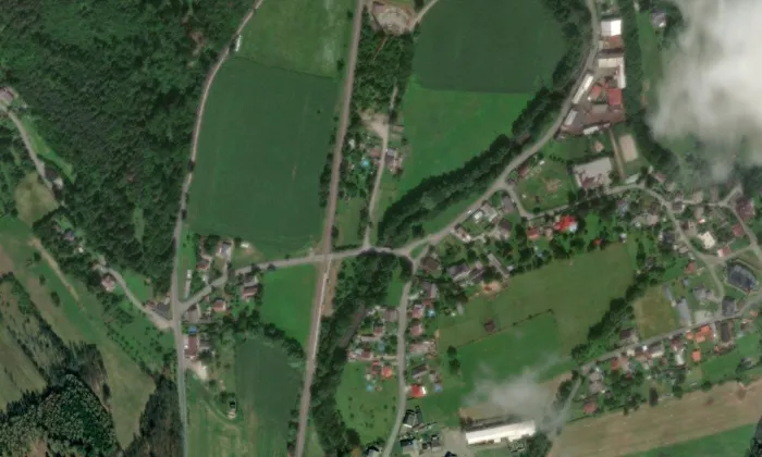 Bohdíkov – letecký pohled