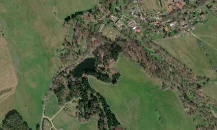 Boršegrýn – letecký pohled