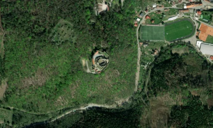 Boskovice – letecký pohled