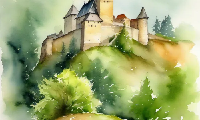 Boskovice – akvarel
