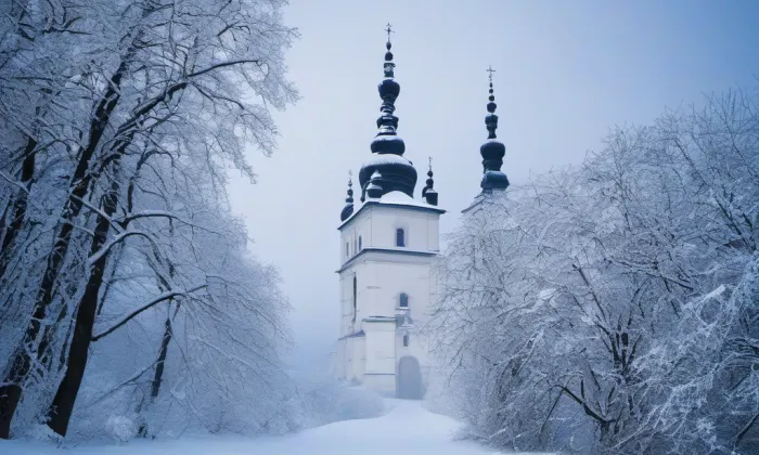 Bosyně – winter
