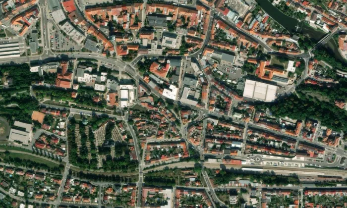 Bráfova tř. – letecký pohled