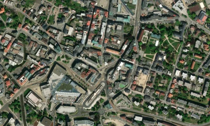 Brouk a Babka – letecký pohled