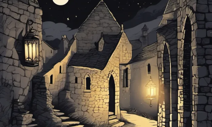 Bubenská nádražní vodárna – noc