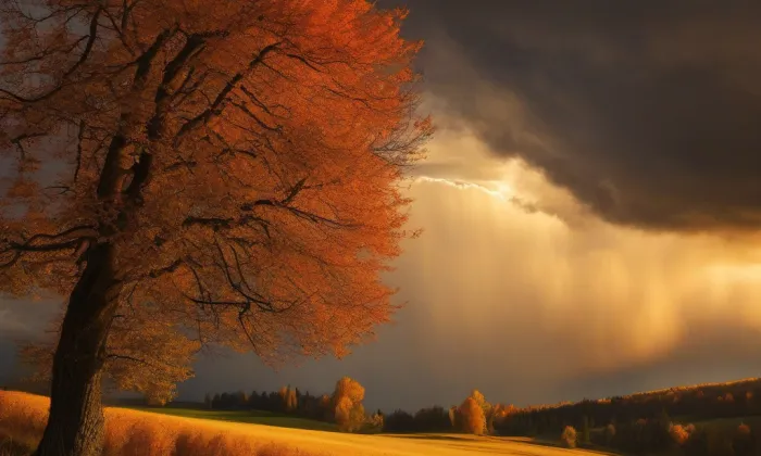 Budova Vojenského zeměpisného ústavu – autumn