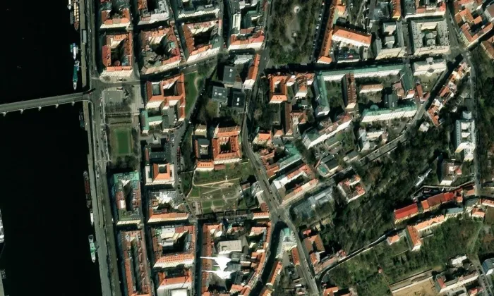 Centrum architektury a městského plánování – letecký pohled
