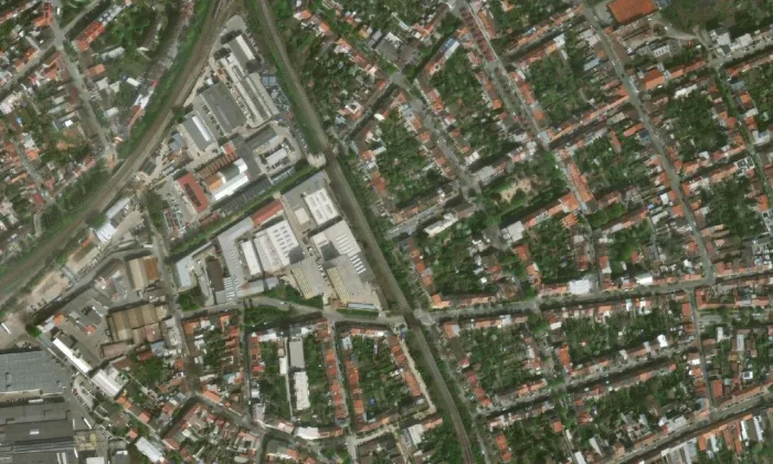 Chrám Spasitele – letecký pohled