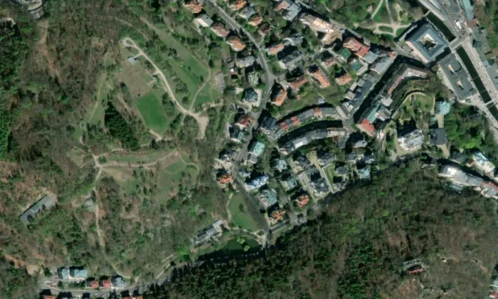 Chrám svatého Petra a Pavla – letecký pohled