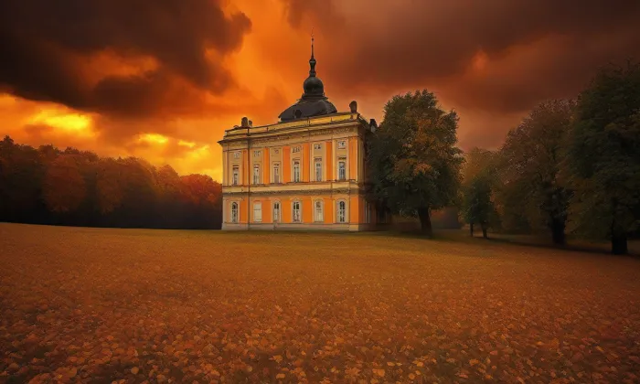 Clam-Gallasův palác v Praze – autumn
