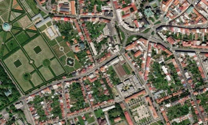 Dům – letecký pohled