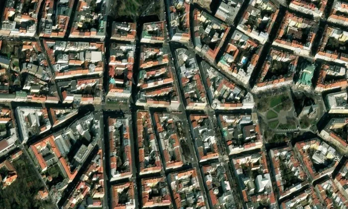 Dům Bohuslava Schnircha – letecký pohled