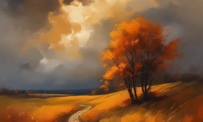 Distribuční trafostanice Kfely – autumn