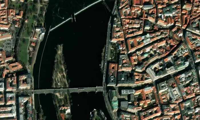 Divadelní – letecký pohled
