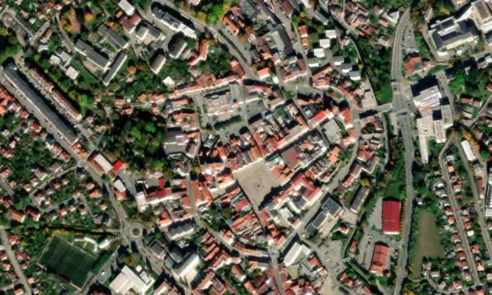 Divadlo Lubomíra Lipského – letecký pohled