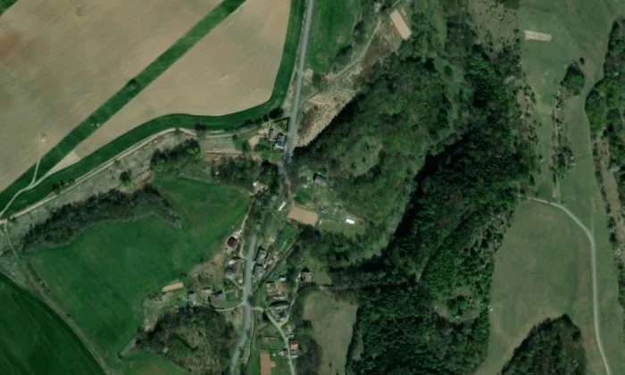 Dlouhá Loučka – letecký pohled