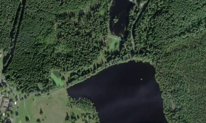 Dlouhá stoka – letecký pohled