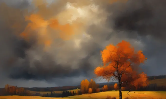 Dolní tvrz Kestřany – autumn