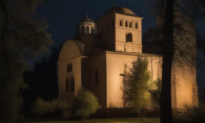 Dominikánský klášter v Jihlavě – noc