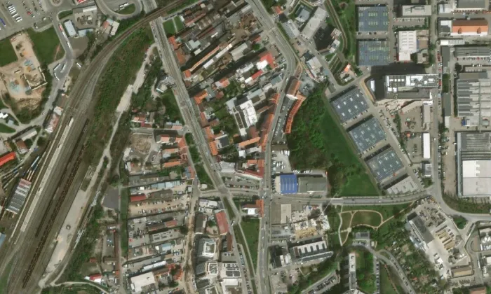 Dornych – letecký pohled