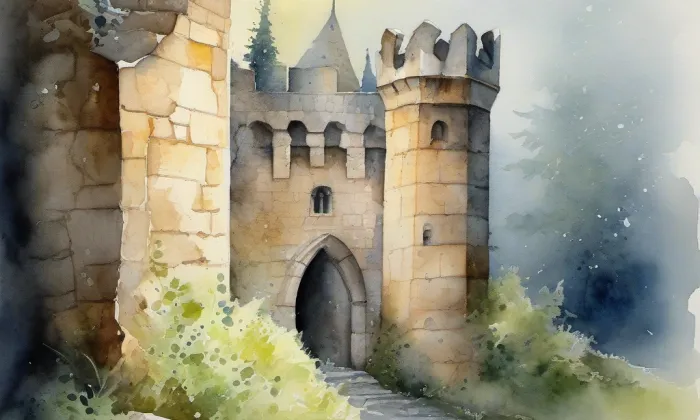 Drahlín – akvarel