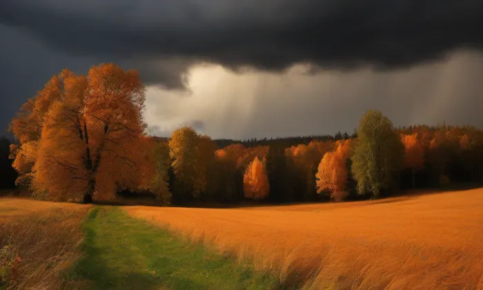 Druhé nádvoří Pražského hradu – autumn