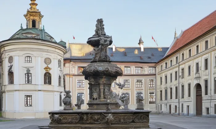 Druhé nádvoří Pražského hradu – historical