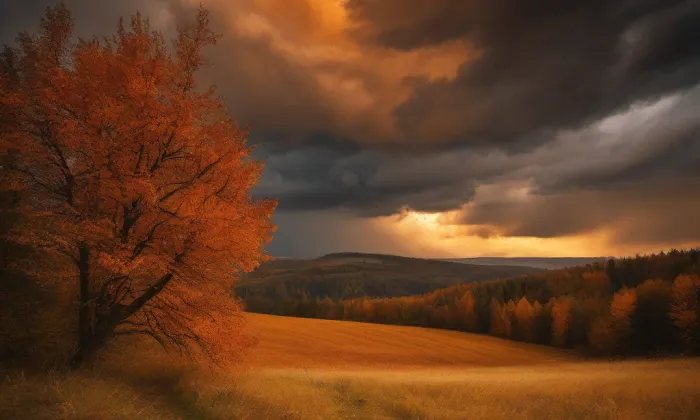 Evangelický kostel (Hazlov) – autumn