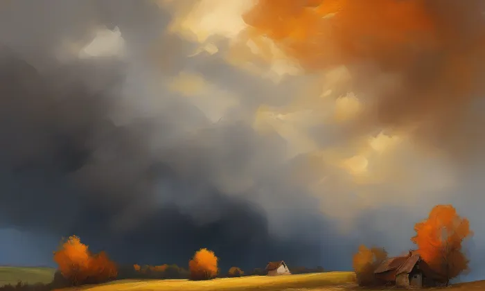 Evangelický kostel (Prostřední Suchá) – autumn