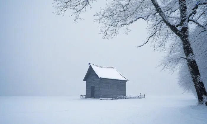 evangelický kostel v Blažkově – winter