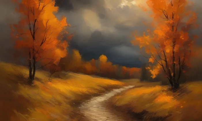 evangelický kostel v Bošíně – autumn