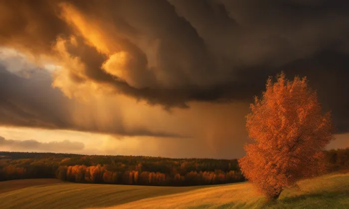 evangelický kostel v Bučině – autumn