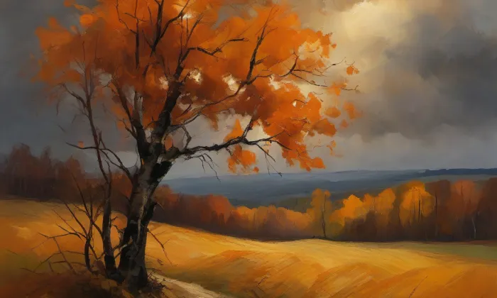 evangelický kostel v Chodově – autumn