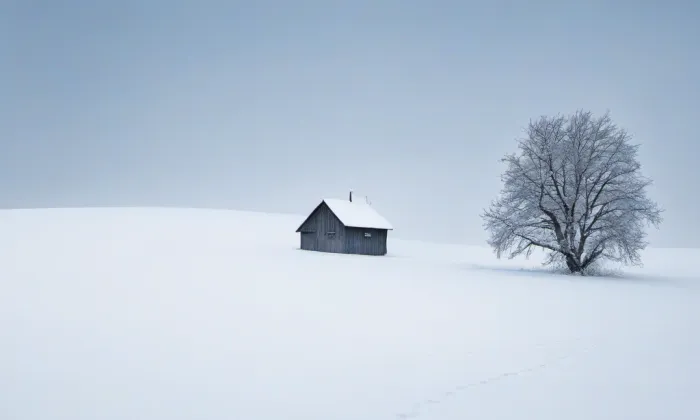evangelický kostel v Huslenkách – winter