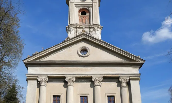 evangelický kostel v Krabčicích – historical