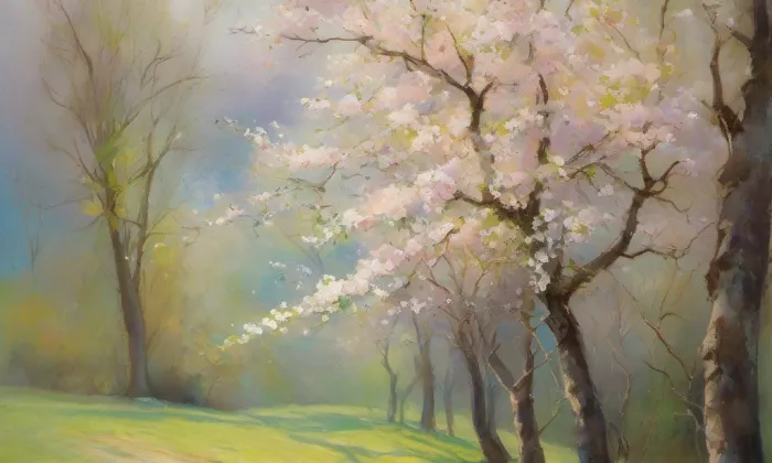 evangelický kostel v Mšeně – spring
