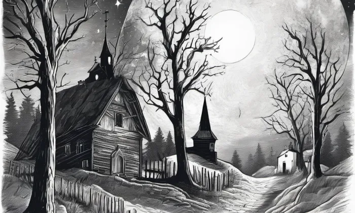 evangelický kostel v Moravské Třebové – noc